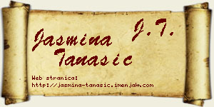 Jasmina Tanasić vizit kartica